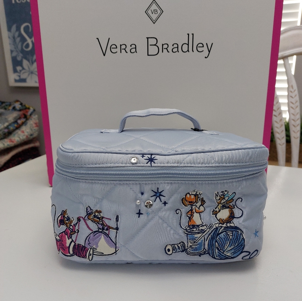 Disney Cinderella Gus & Jacque Cosmetic Case NWT